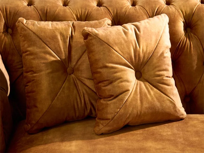 Paris Chesterfield sedačka žltá