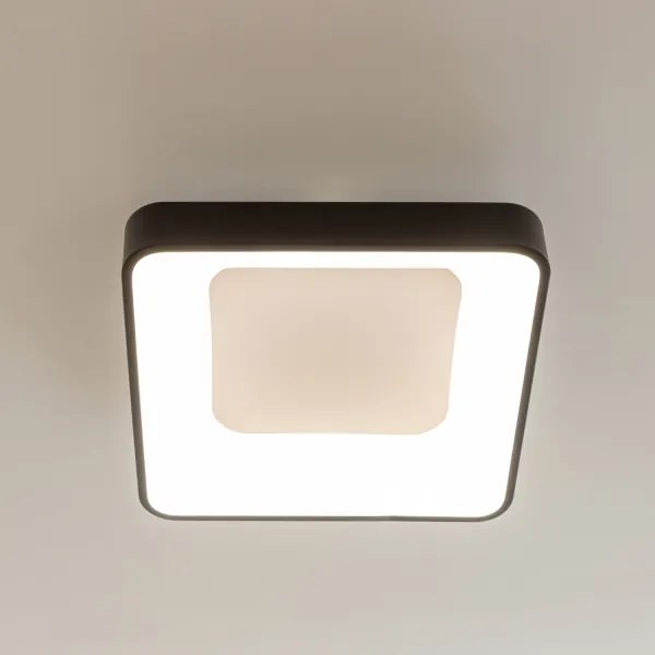 Brilagi - LED stmievateľné stropné svietidlo FALCON II LED/80W/230V 40x40 cm čierne + diaľkové ovládanie