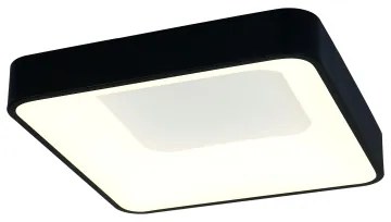 Brilagi - LED stmievateľné stropné svietidlo FALCON II LED/80W/230V 40x40 cm čierne + diaľkový ovládač