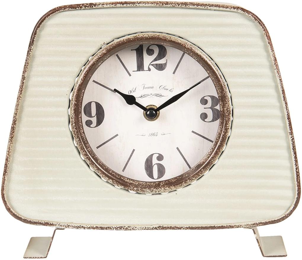 Vintage stolové hodiny s patinou - 13 * 6 * 27 cm / 1xAA