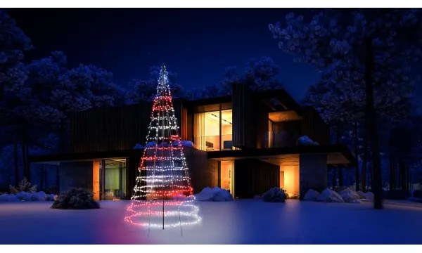 Twinkly TWP01KSPP-BEU - LED RGBW Vonkajší vianočný strom TREE 1000xLED IP44 Wi-Fi