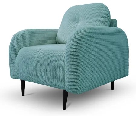 Čalúnené kreslo CLOUDY tyrkysové