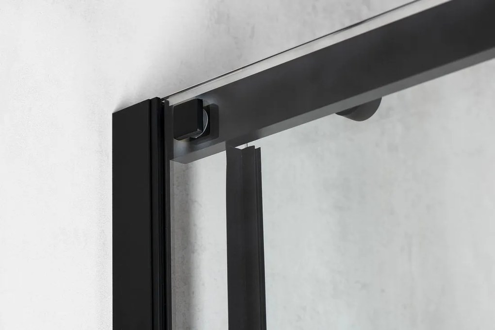 Polysan Polysan, ALTIS BLACK obdĺžniková sprchová zástena 1400x1000 mm, L/P varianta, AL4112BAL6112B