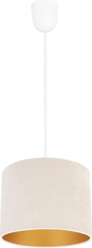 Závesné svietidlo Mediolan, 1x textilné tienidlo (výber z 10 farieb), (výber z 3 farieb konštrukcie), g, lp