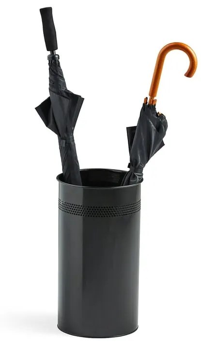 Stojan na dáždniky CYLINDE, Ø 260x460 mm, čierny