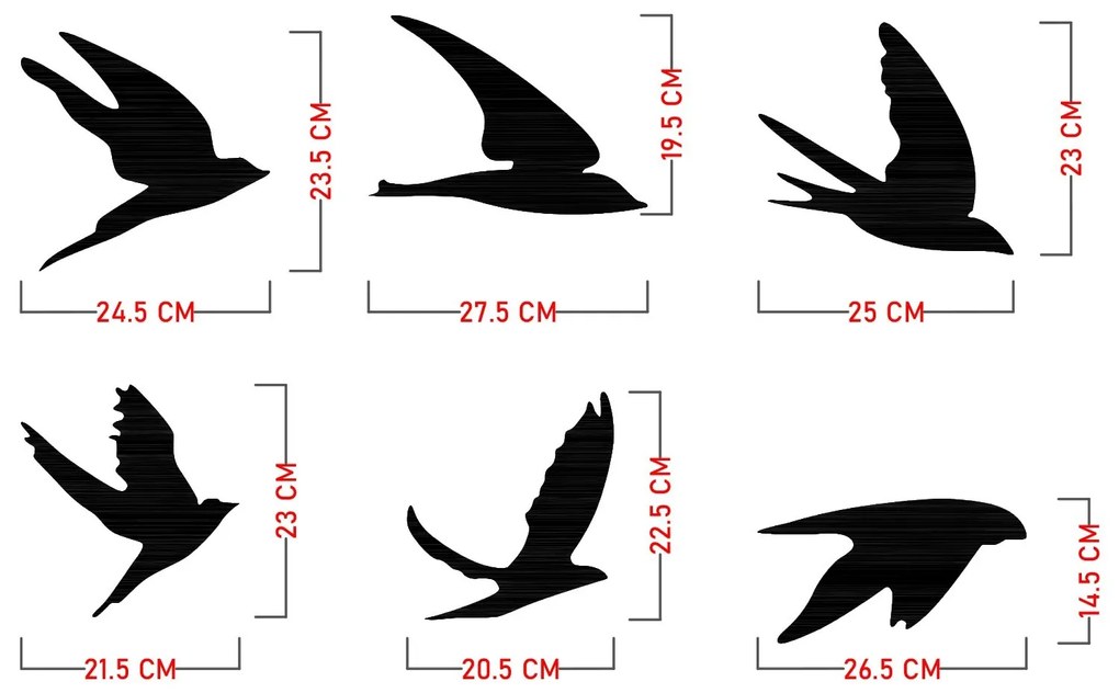 Nástenná kovová dekorácia Umudo čierna