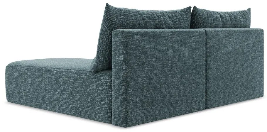 Tyrkysovomodrá rozkladacia/s úložným priestorom rohová pohovka (pravý roh) Kalena – Makamii