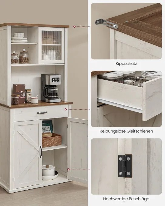 Kuchynská skriňa s LED osvetlením BBK363W22