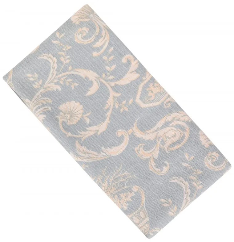 Bavlnený prehoz cez posteľ na dvojlôžko s obliečkami na vankúše a plachtou Pures modrý