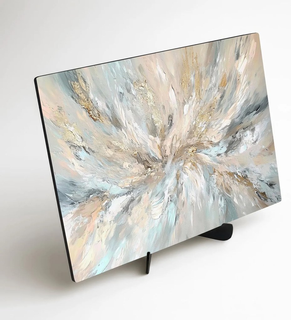 DUBLEZ | Abstraktný obraz z dreva - Zlatý vír