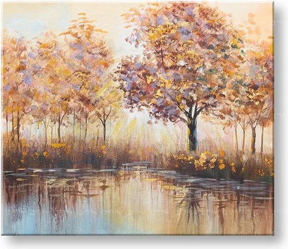 Maľovaný obraz na stenu STROMY 70x60 cm