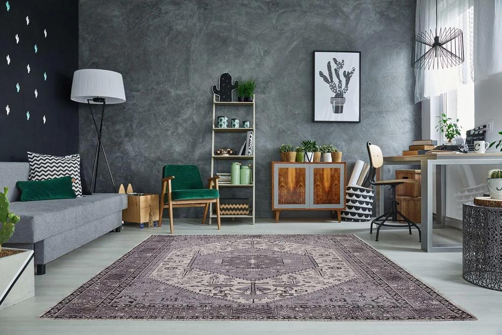 Dizajnový koberec Hertz 240x160cm / sivá