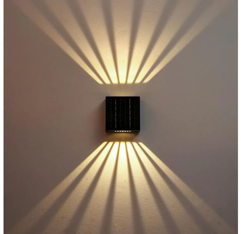 Brilagi - LED Solárne nástenné svietidlo BLOCK LED/2W/3,7V IP44 BG1485