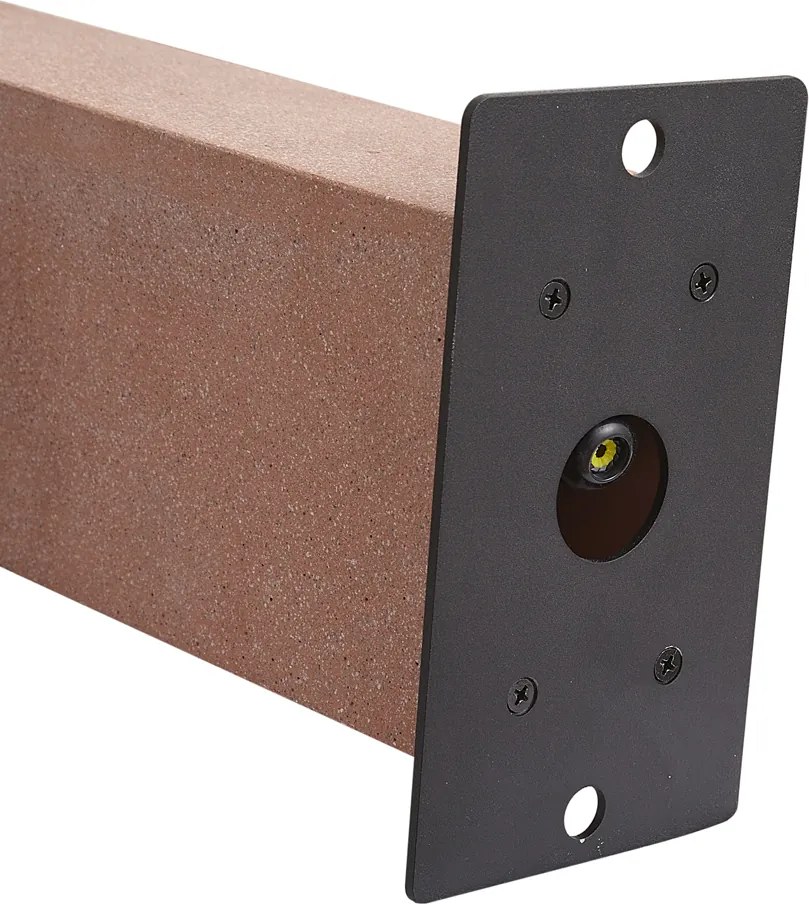 Moderný vonkajší stĺpik terakota 35 cm IP44 - Pompei