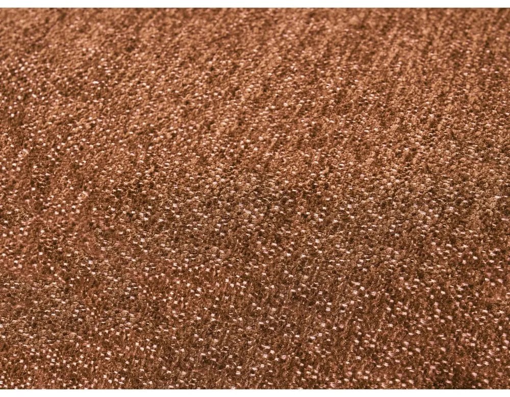 Terakotová ženilková rozkladacia/s úložným priestorom rohová pohovka (ľavý roh/s leňoškou) Everest – Bobochic Paris