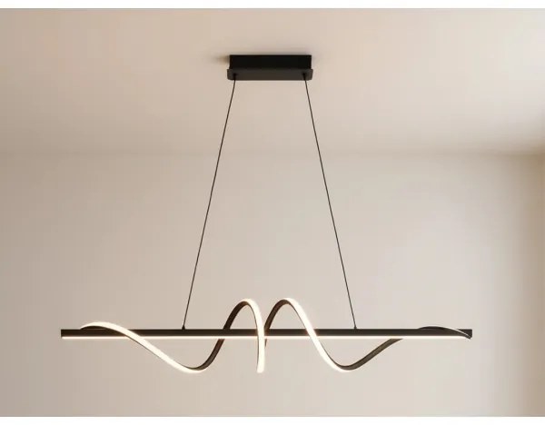 Stmievateľný LED luster na lanku LED/50W/230V 3000-6500K 100 cm + diaľkové ovládanie