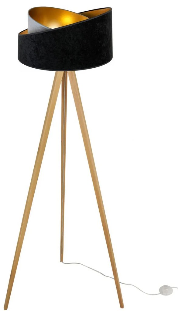 Stojacia lampa Mediolan, 1x textilné tienidlo (výber z 9 farieb), (výber zo 6 farieb konštrukcie)