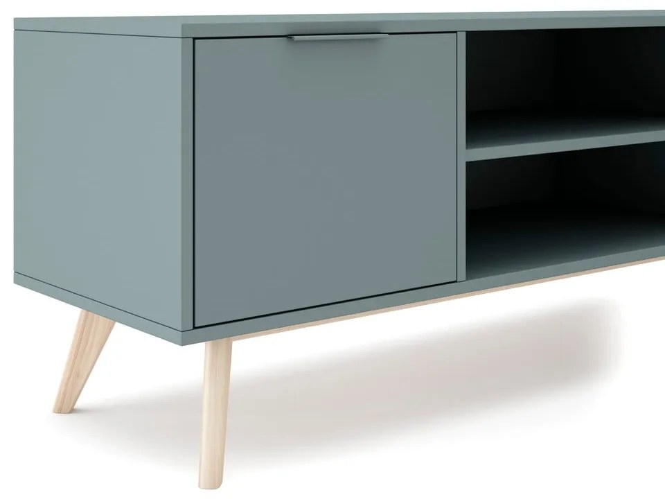 TV stolík sivozelený 140x53x40 cm Pisco – Marckeric