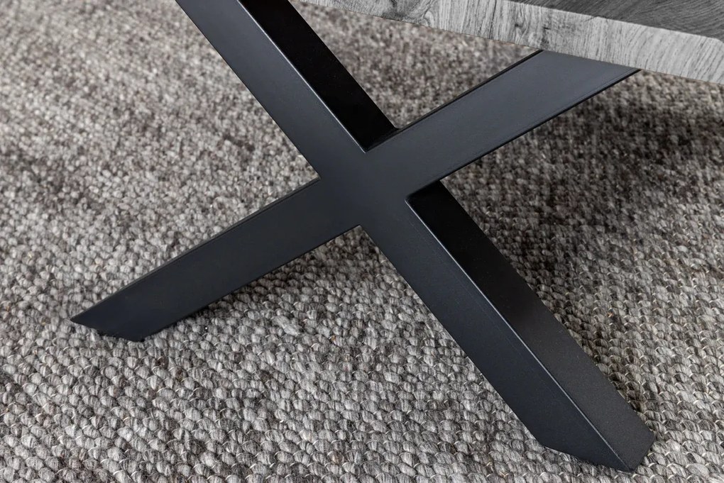 Konferenčný stolík WILD 90 cm - Wild Oak, nohy v tvare X