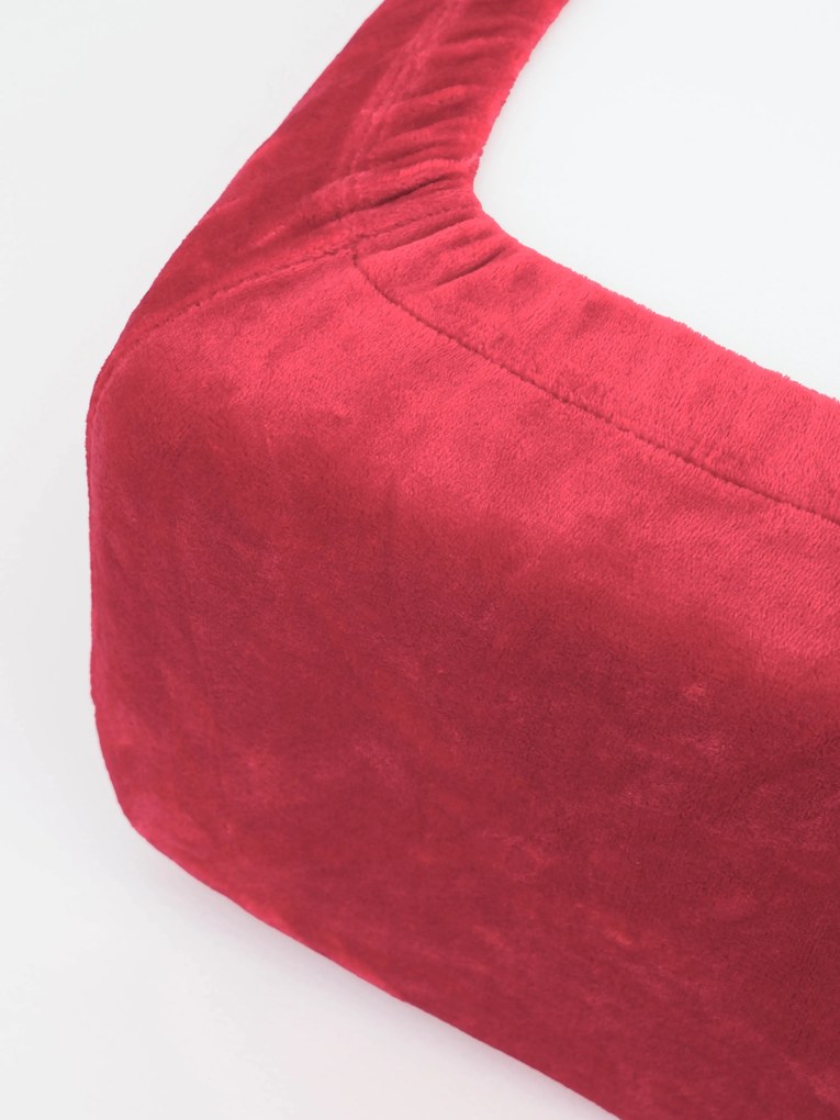 Plachta mikroplyš Deluxe 140 × 200 cm – tmavo červené