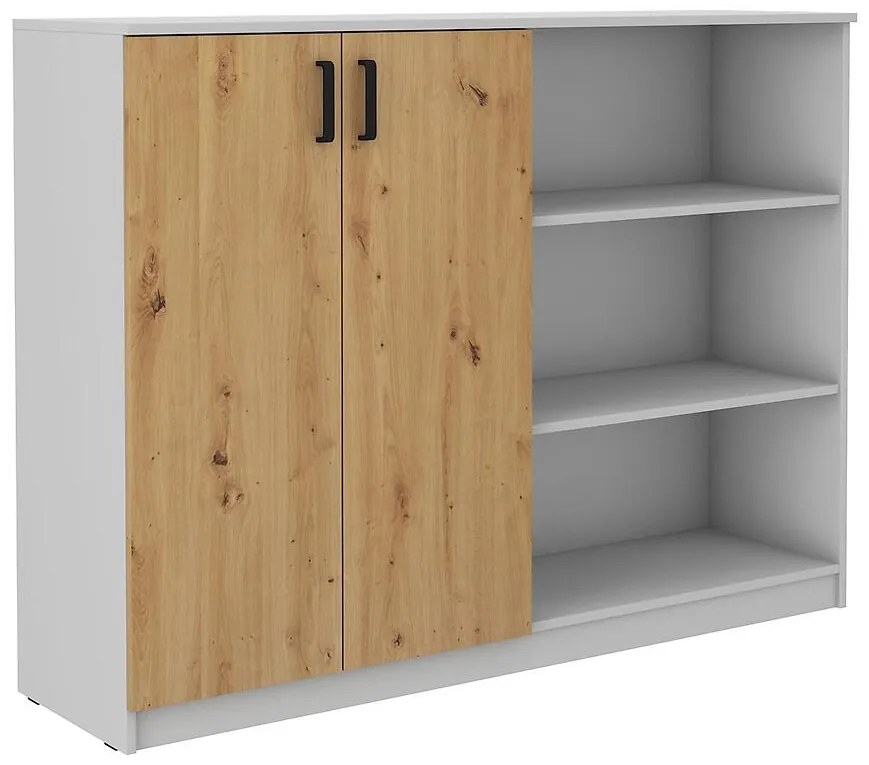 Komoda vysoká 2f Malta artisan/svetlošedá (850)