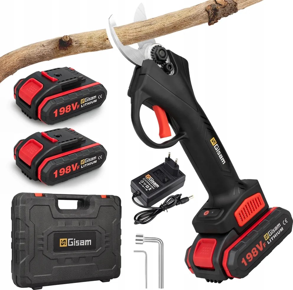 Akumulátorové Záhradnícke Nožnice Elektrické Nožnice Na Konáre 21V Aku Sada