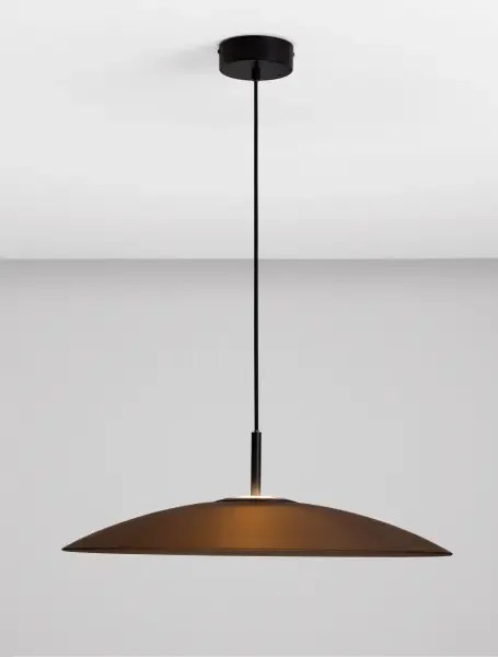 LED čierno-moca hnedý moderný luster Polifemo 60