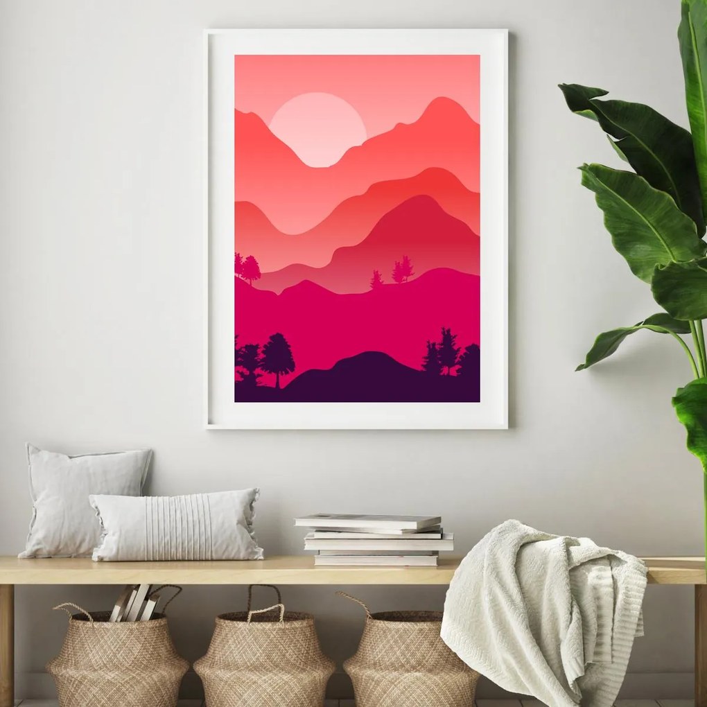 Plagát - Horská krajina (A4)