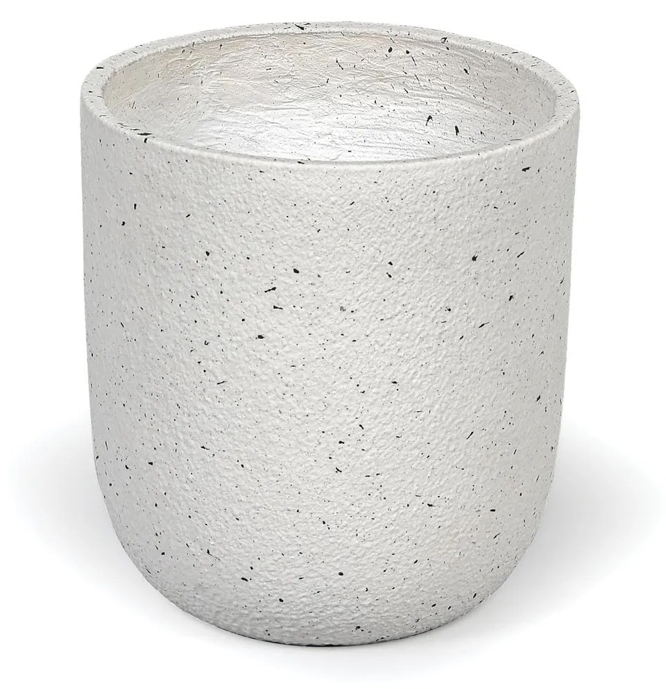 Kvetináč valcový M, 33 x 33 x 34 cm, fiberclay, biely pieskovec