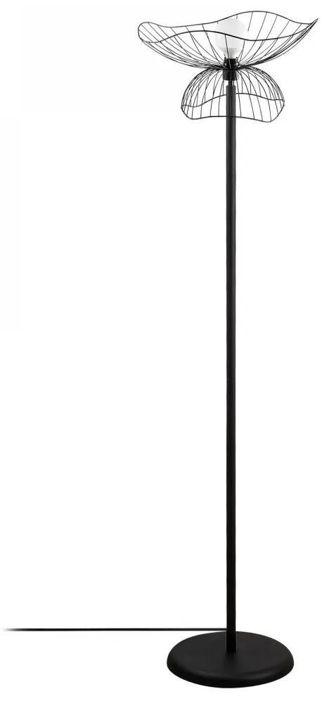 Stojacia lampa Farac 148 cm čierna