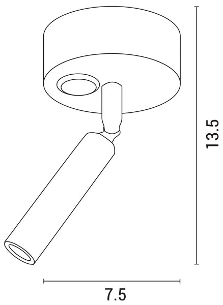 LED Nástenné bodové svietidlo ARISTON LED/3W/230V 3000K biela