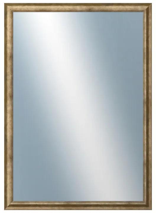 DANTIK - Zrkadlo v rámu, rozmer s rámom 50x70 cm z lišty TRITON biely bronz (2140)