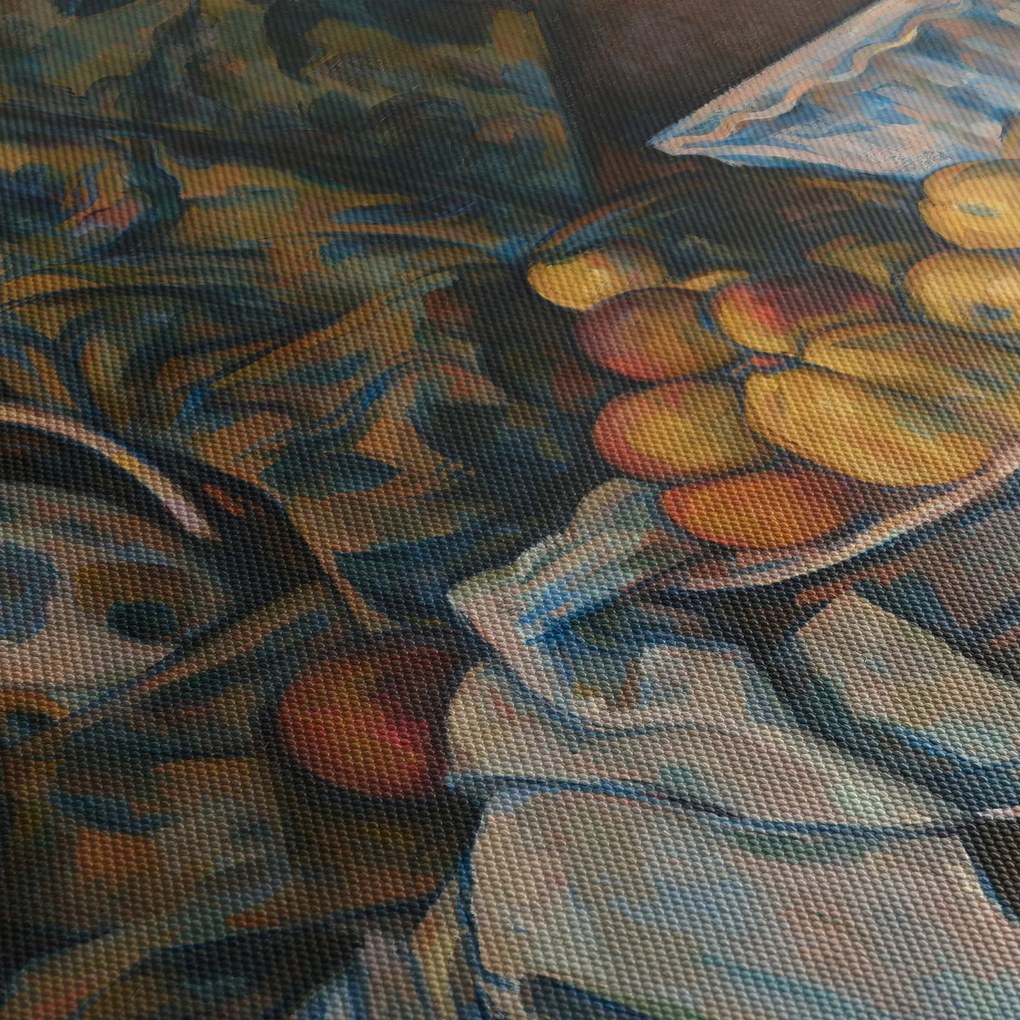Obraz - Paul Cézanne, Still Life with Apples and Peaches, reprodukcia (120x50 cm)