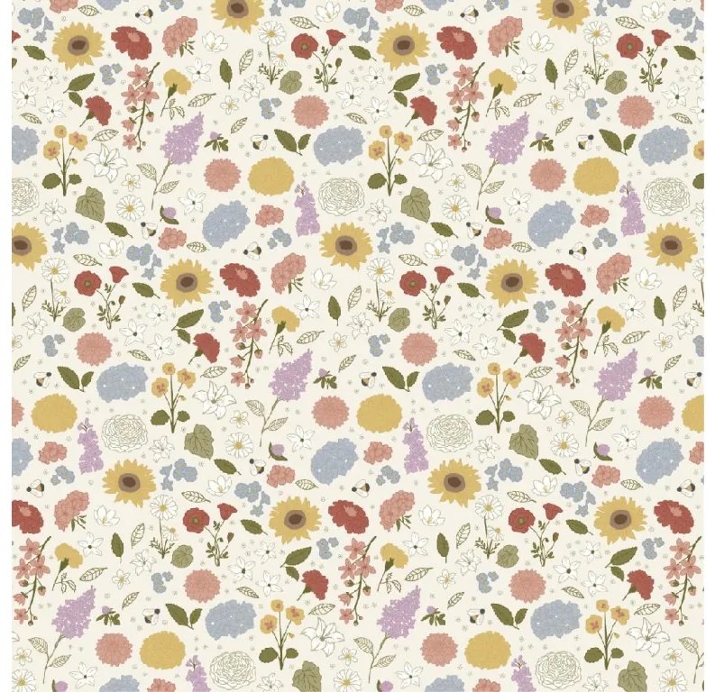 IB Laursen Servírovacie obrúsky GRAND MA'S FLOWERS, 50 ks