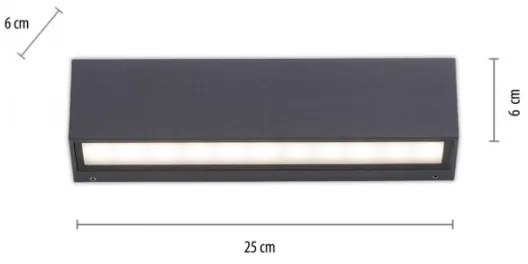 Paul Neuhaus 9675-13 - LED Vonkajšie nástenné svietidlo ROBERT 2xLED/9W/230V IP65