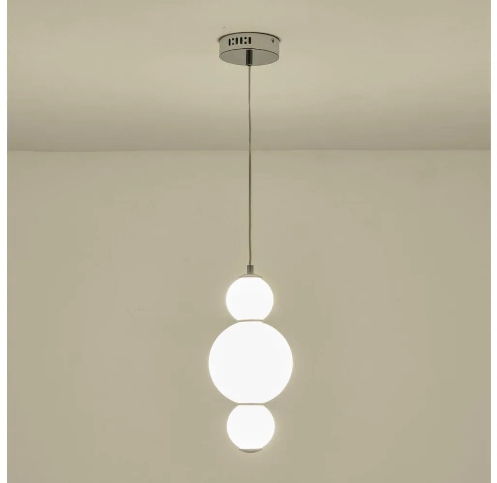 LED Luster na lanku LED/12,6W/230V 3000K