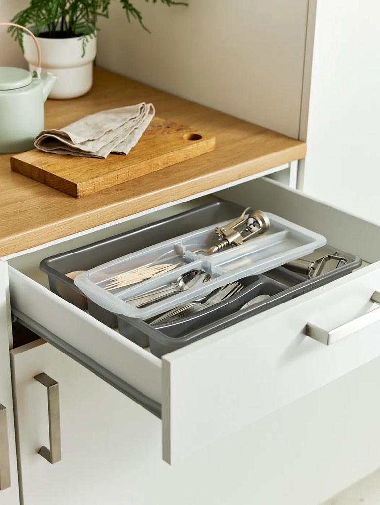 Rotho Organizér do zásuvky, príborník dvojposchodový KLASIK 32 x 39 cm