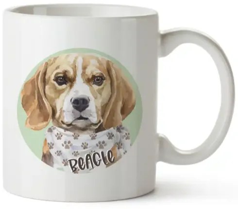 Bohemia Gifts Keramický hrnček - Beagle, 350 ml