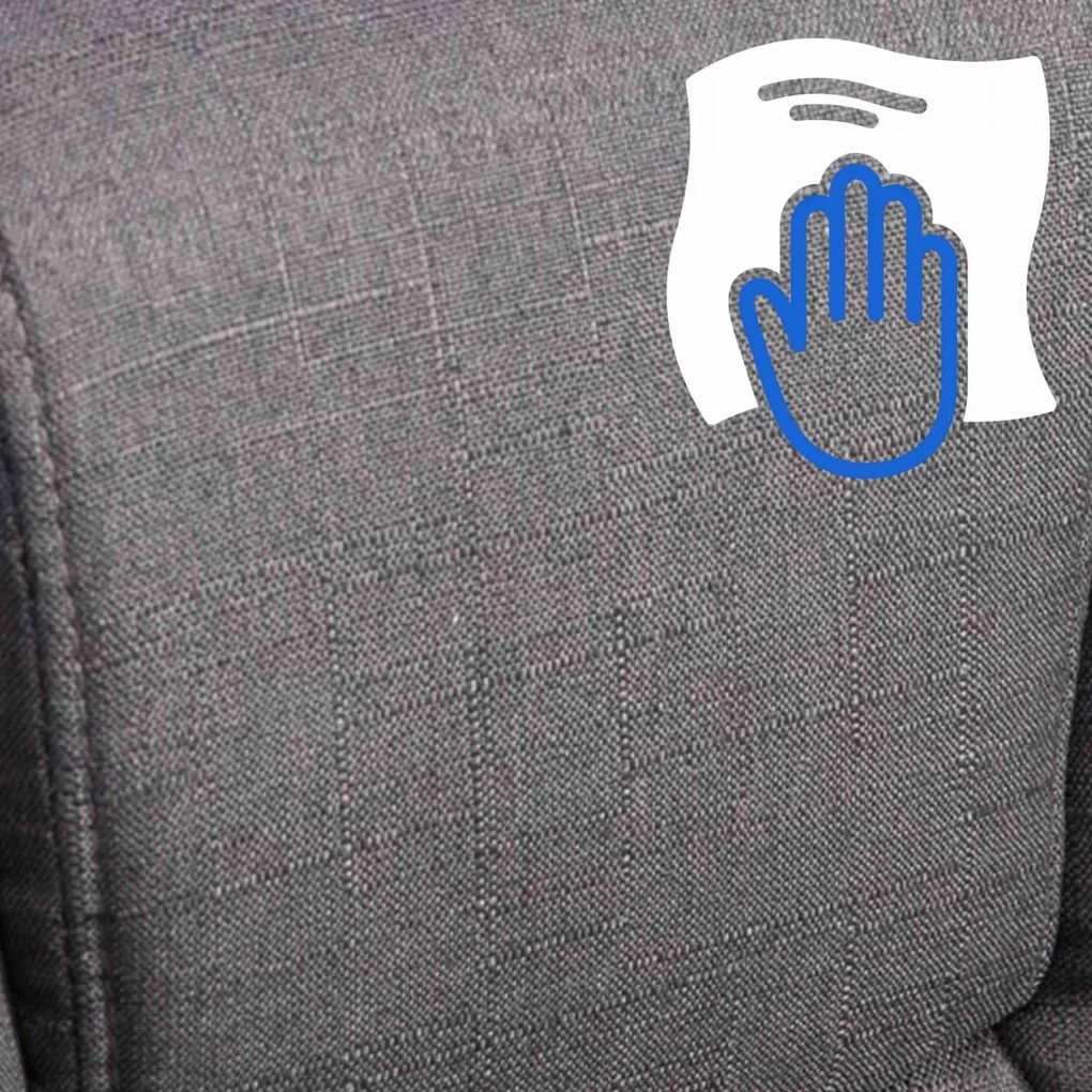 Design-Shop Kancelárska XXL stolička Xanthy látka - Tmavo sivá