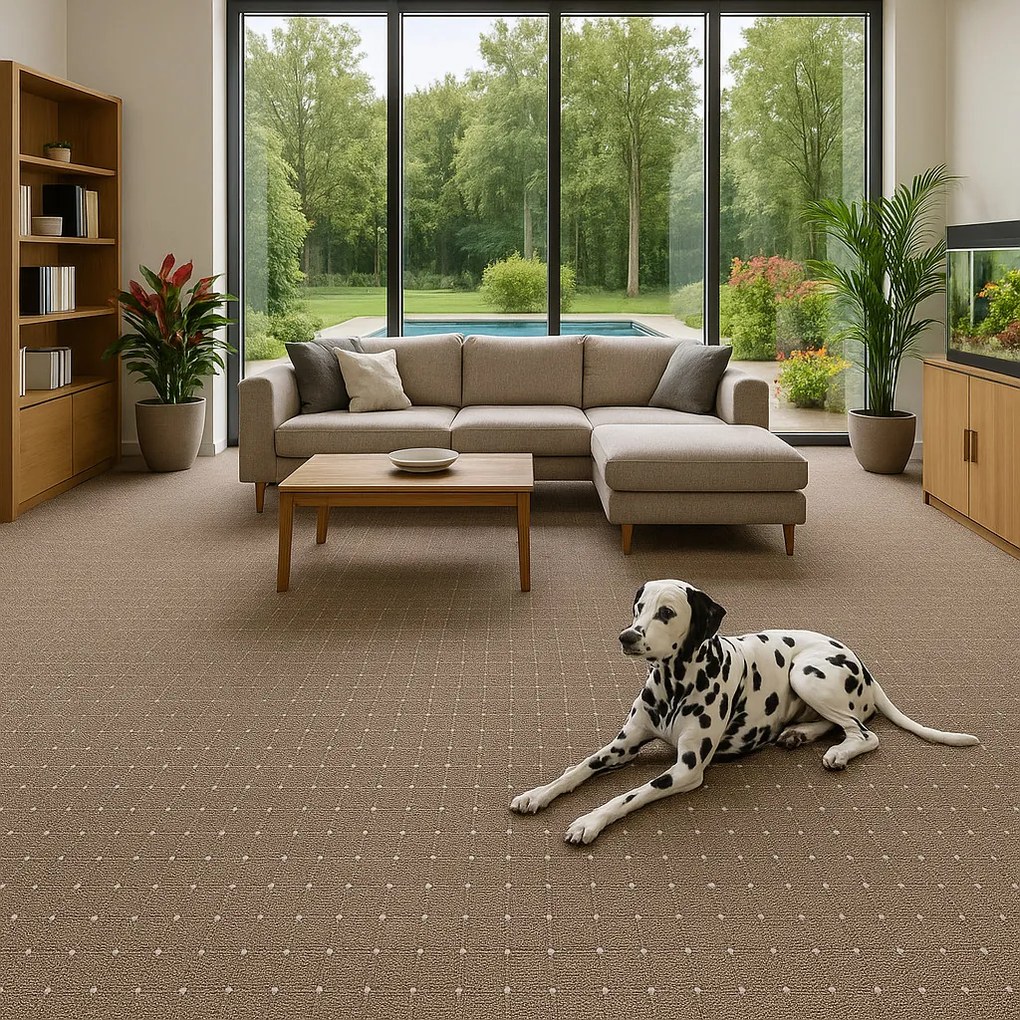 Condor Carpets, AKCIA: 120x160 cm Koberec metráž Udinese hnedý - neúčtujeme odrezky z role - obšitý zo všetkých strán, šíře, hnedá, filc, chodba / predsieň