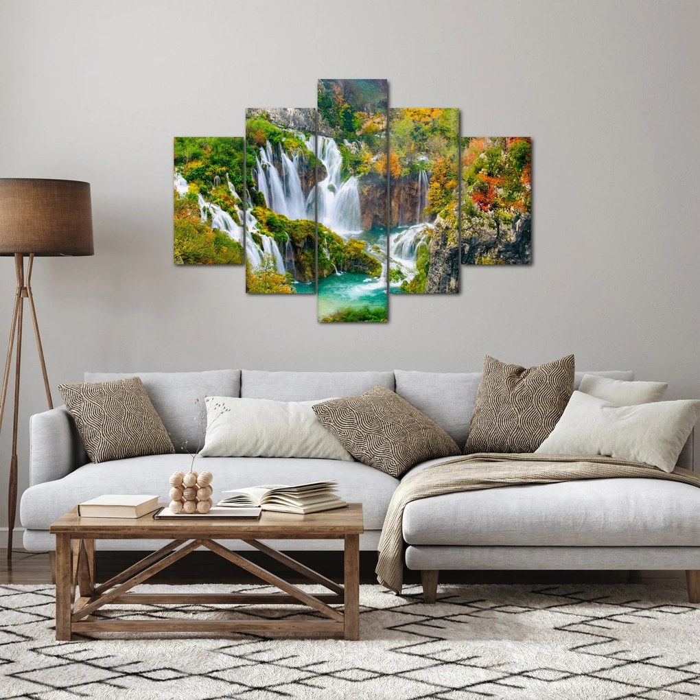 Obraz - Národný park Plitvické jazerá (150x105 cm)