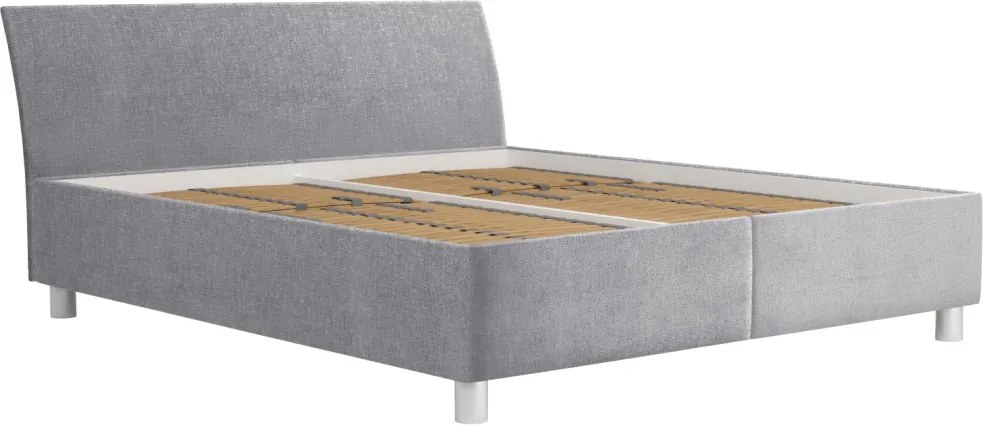 Posteľ Bali 180x200 cm, holubia sivá látka