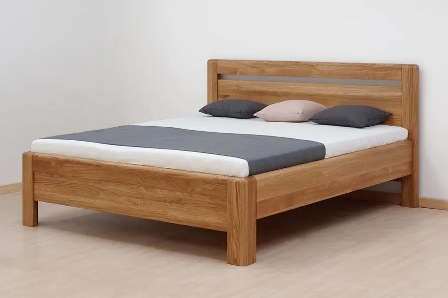 BMB ADRIANA KLASIK - masívna dubová posteľ 140 x 190 cm, dub masív
