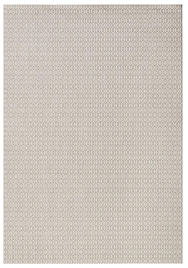 Sivý vonkajší koberec NORTHRUGS Coin, 140 x 200 cm