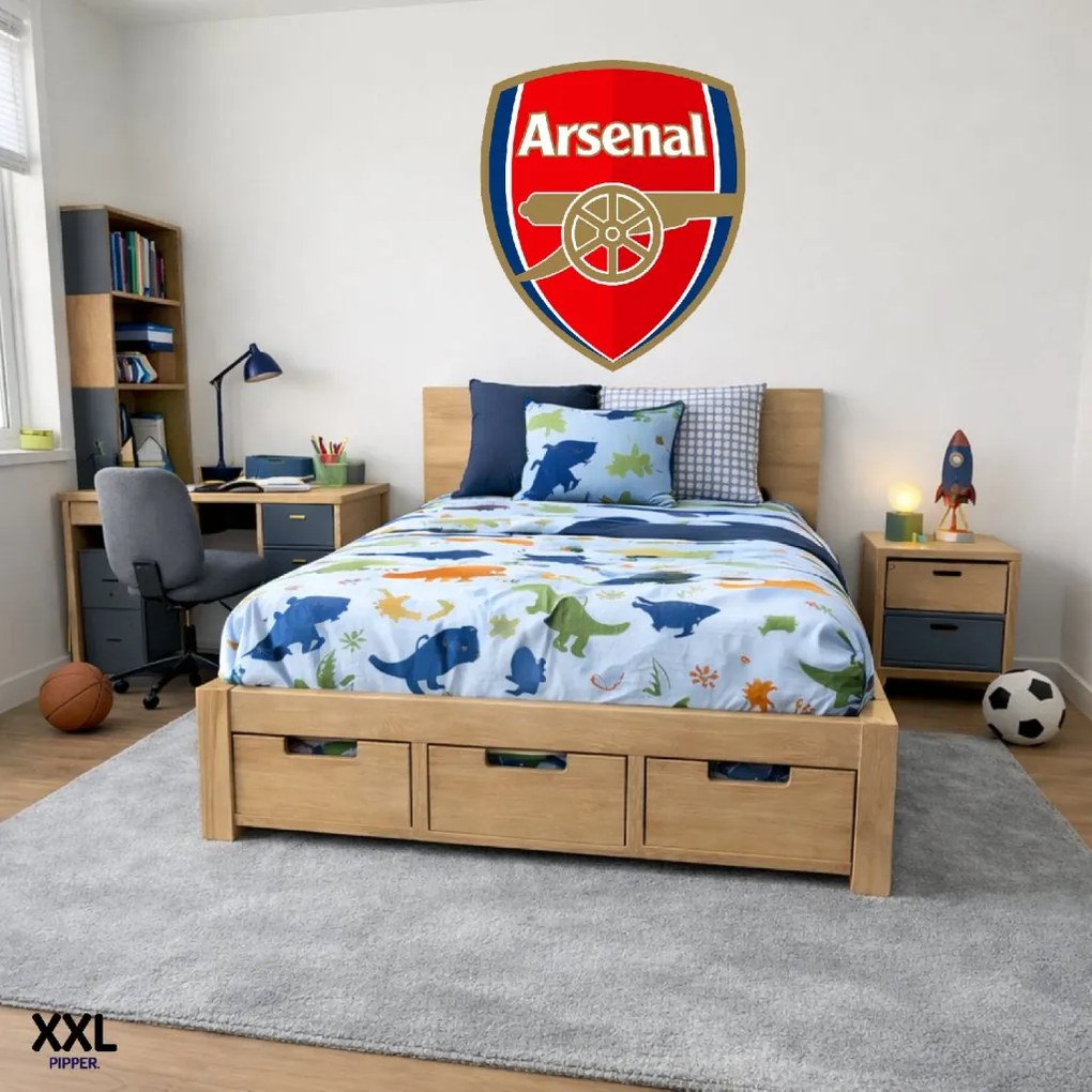 Textilná nálepka na stenu - logo "Arsenal FC" Veľkosť: 100 cm