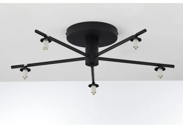 Jupiter 2047 - Prisadený luster PRATO 5xG9/10W/230V čierna/béžová