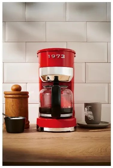 Silvercrest® Kávovar Retro 1973 Skmr 1000 A1/Sokmr 1000 A1, červená (100393801)