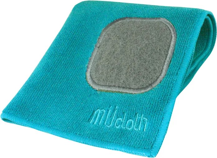 MÜkitchen Kuchynská handrička z mikrovlákna s drôtenkou sea blue MÜcloth