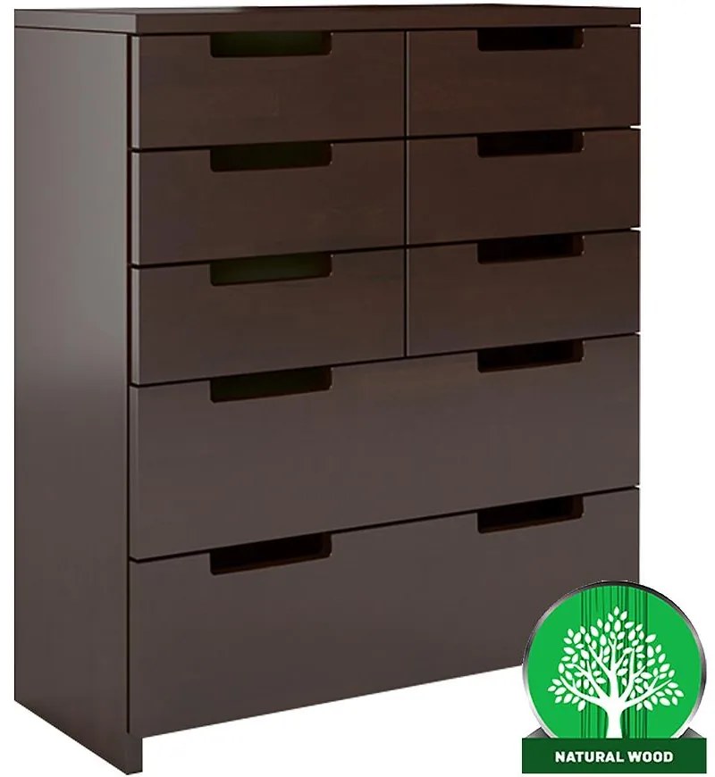 Komoda drevená buk 8s Skandica Spectrum Palisander