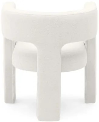 Biele designové kreslo ALPAH B